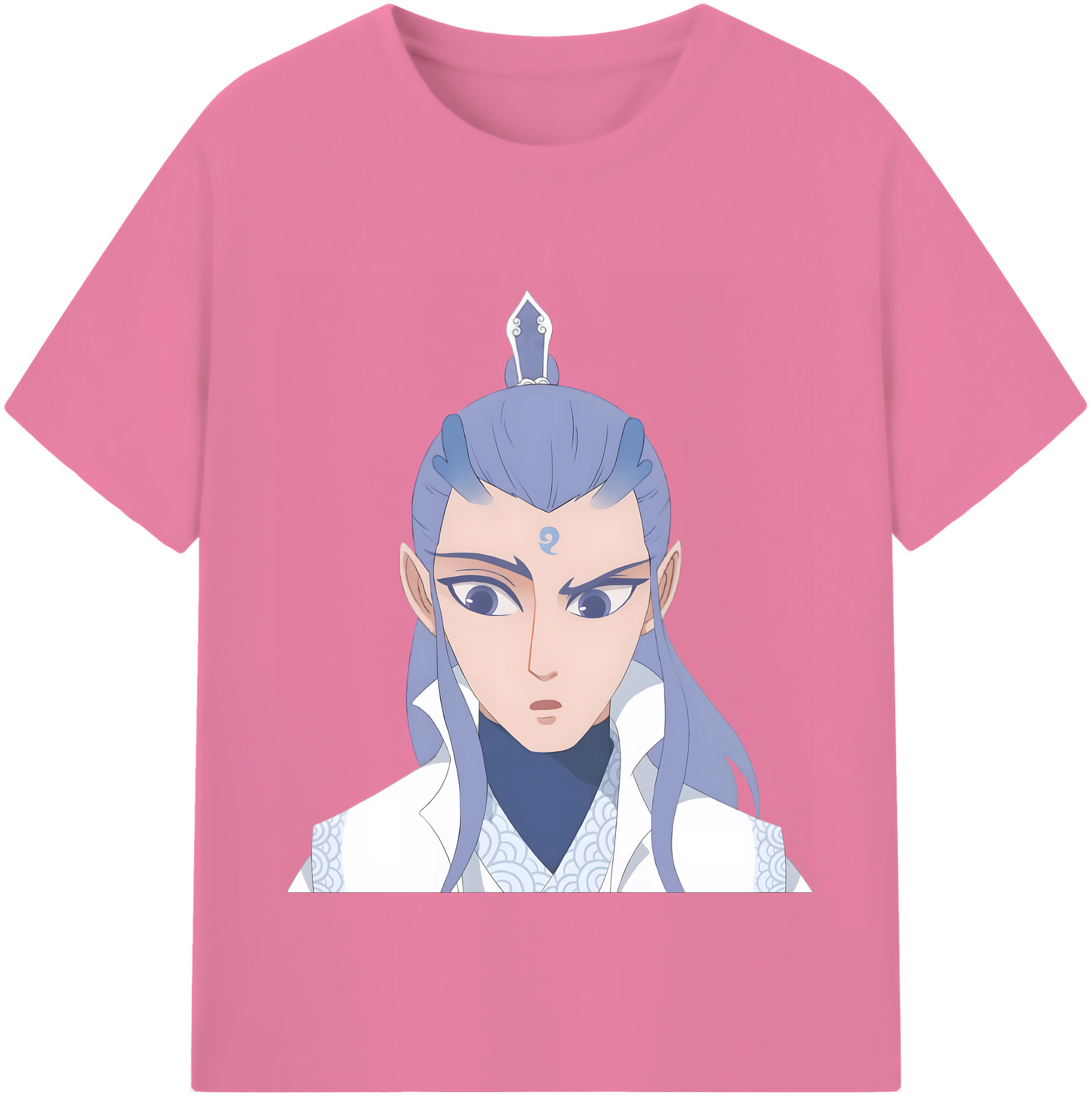 （画像用） Ne Zha 2 ナタ 魔童の大暴れ 綿100％半袖Tシャツ（フロントプリント）